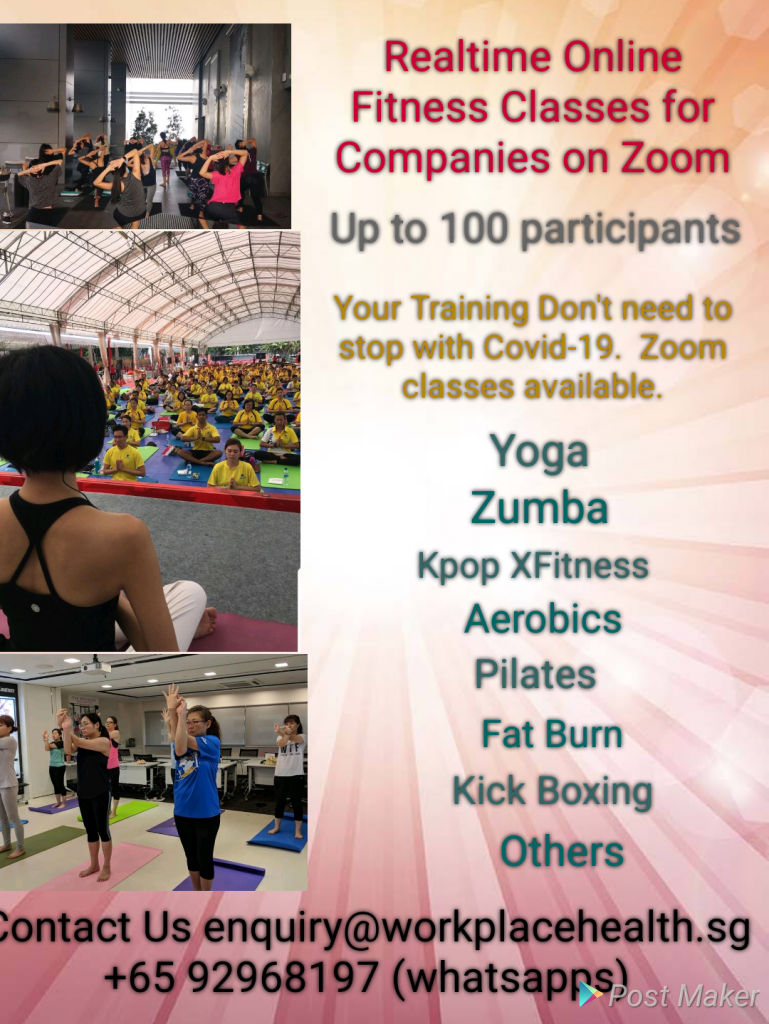 Realtime Online Zoom Fitness Classes